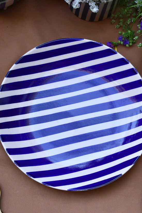 Ceramic Thick Stripes // Plate