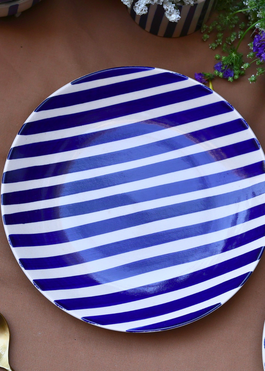 thick stripes plate