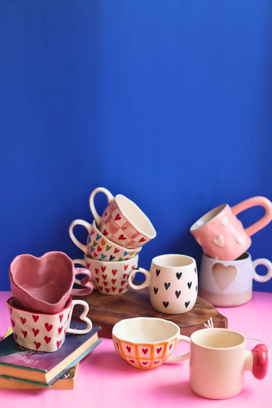 Set of 10 Sweet Heart Mugs Combo (for the price of 7) with premium quality material
