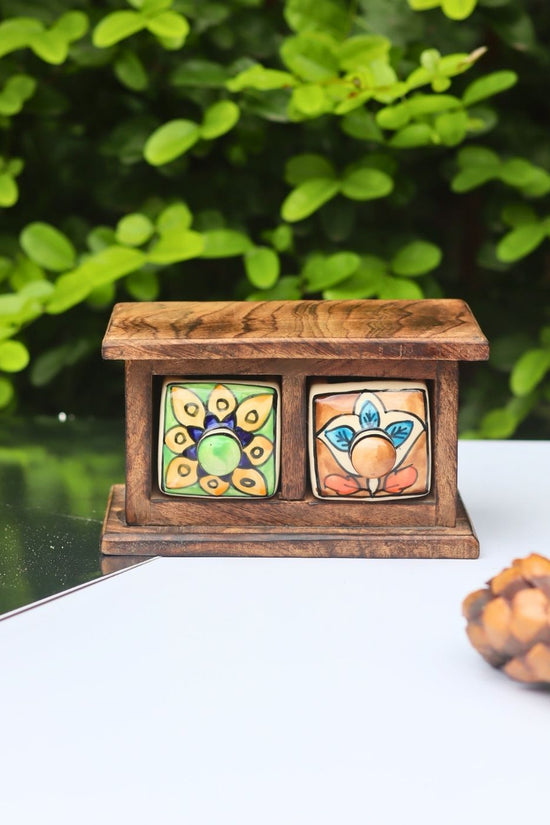 Wooden Decor Drawer – Peacock Vibe