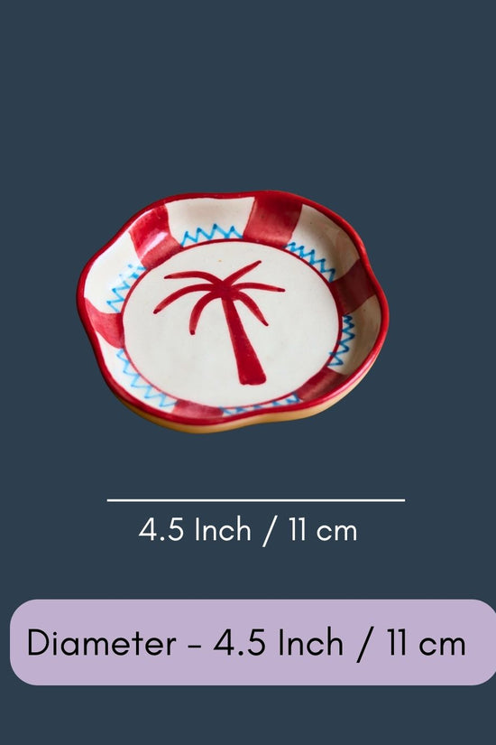 Palm Handmade Dessert Plate