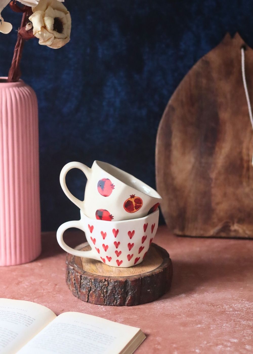 Heart & Anar Mug made by ceramic