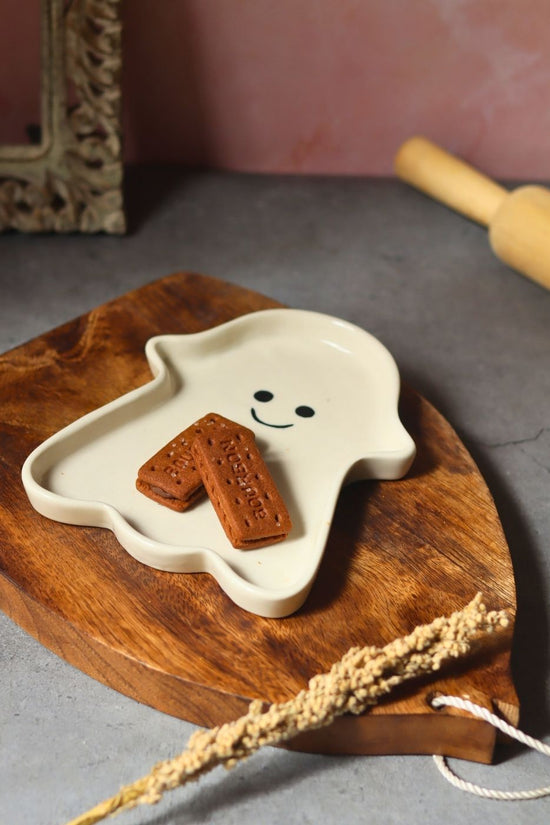 Spooky Handmade Dessert Plate made by ceramic
