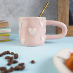 Pastel Pink Heart Mug is a premium quality mug