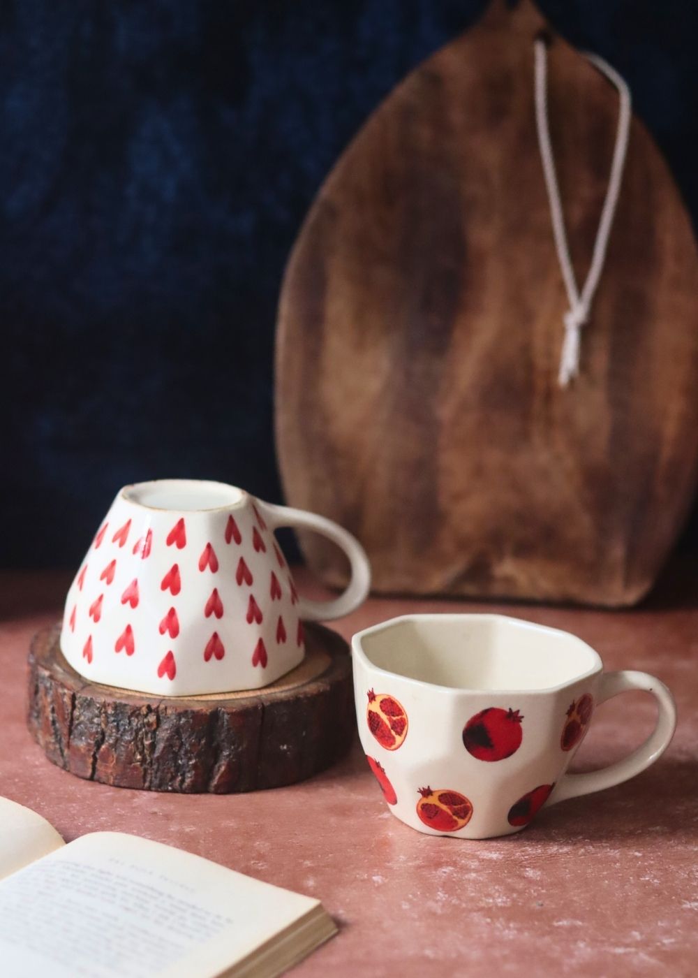 Heart & Anar Mug handmade in india