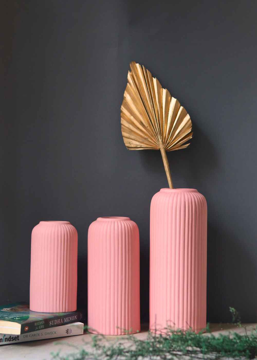 Handmade ceramic vases for home decoration