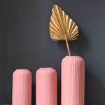 Handmade ceramic vases for home decoration