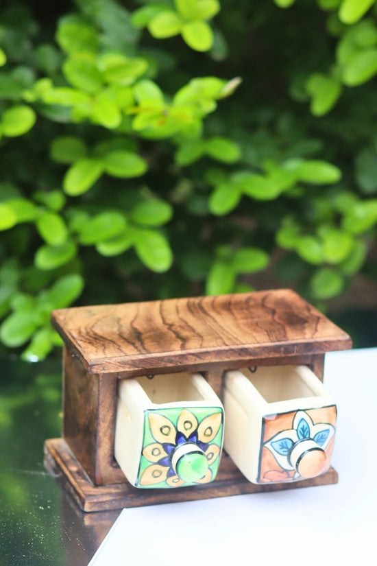 Wooden Decor Drawer – Peacock Vibe