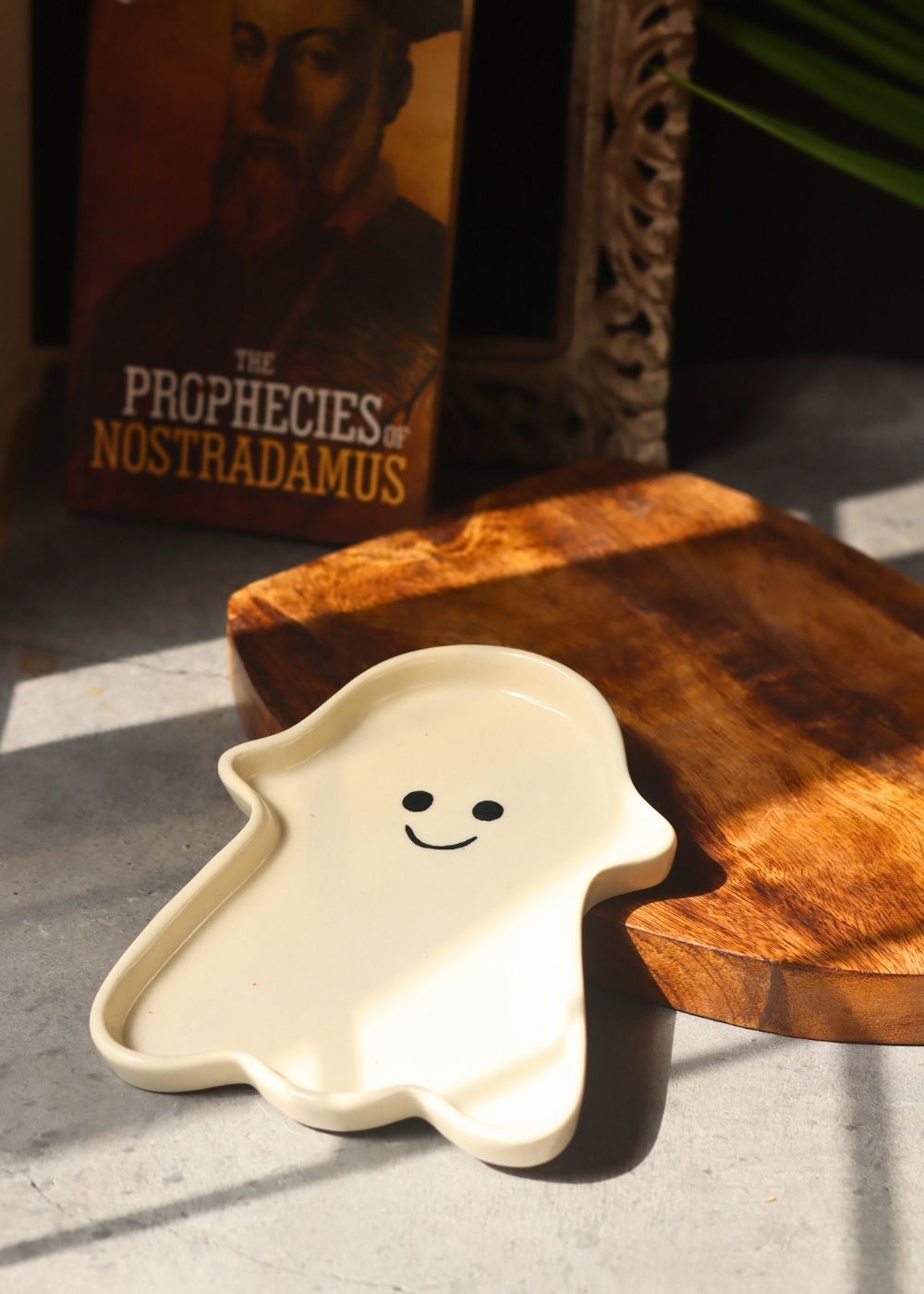 Spooky Handmade Dessert Plate handmade in india
