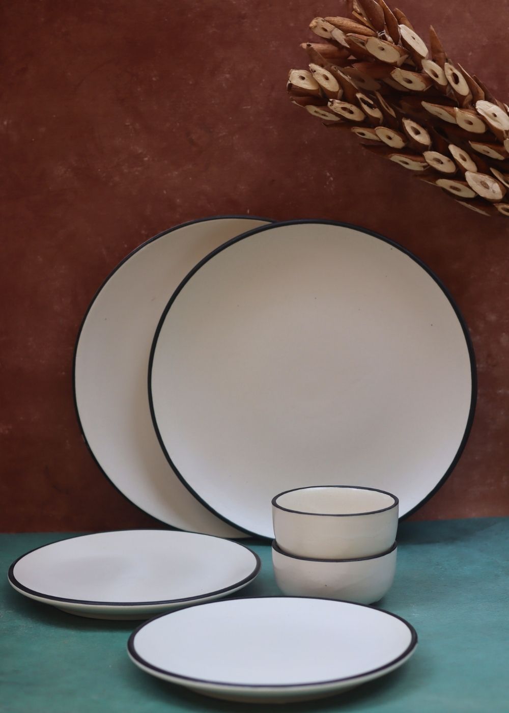 handmade Set of 6 - Basic White Dinner Set