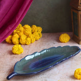 Royal Blue Leaf Platter for this festival