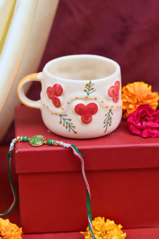 handmade Cherry Mug Rakhi Gift Box
