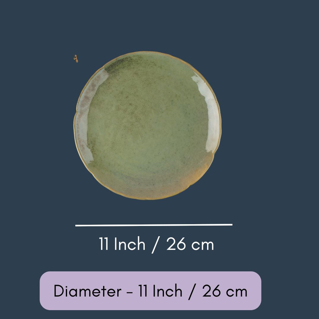 Pistachio Stoneware Dinner Plate