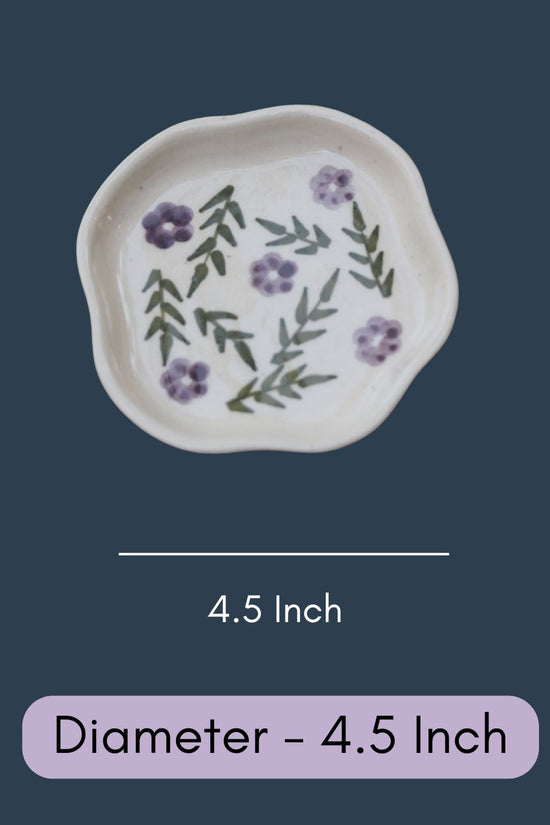 Lavender Fields Handmade Dessert Plate