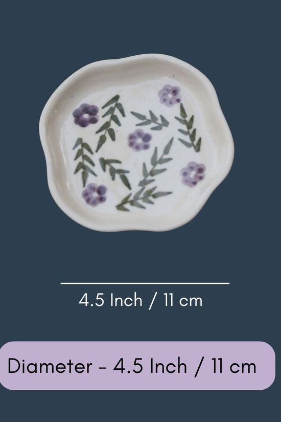 Lavender Fields Handmade Dessert Plate