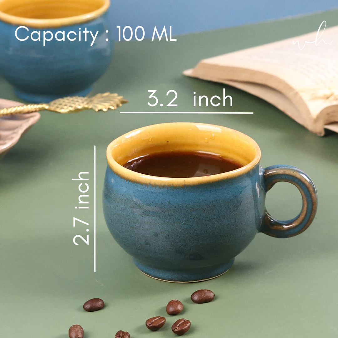 Ceramic coffee mug height & breadth 
