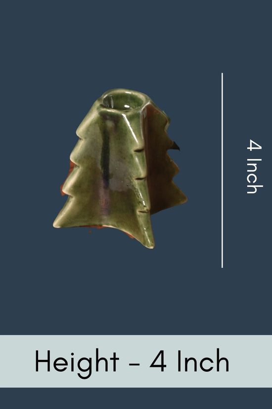 Christmas Tree Candle Stand- Green