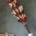 Natural dried flowers bouquet in vase