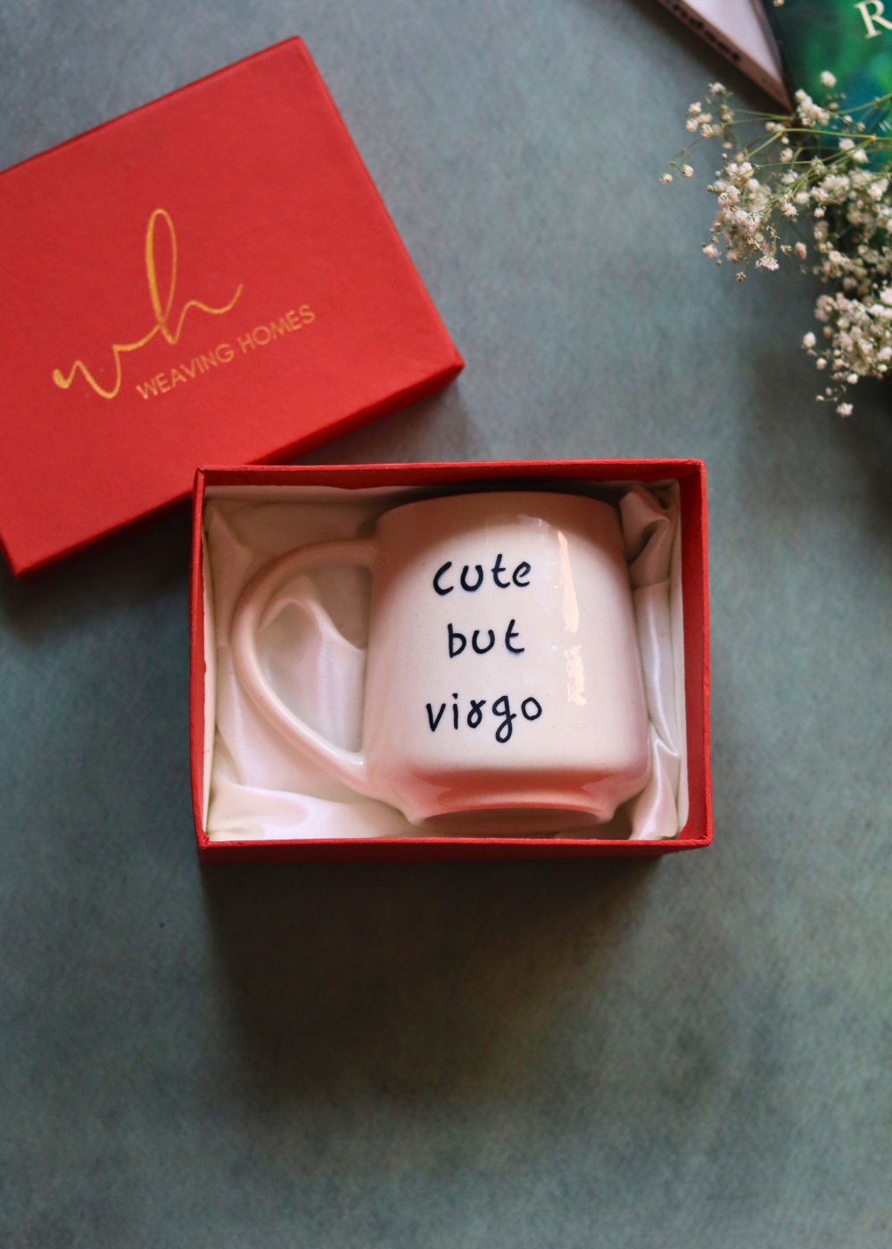 handmade cute but virgo mug 
