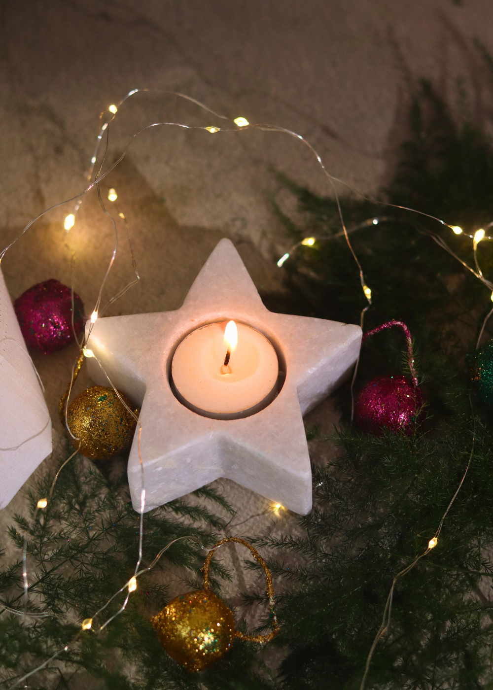 Marble candle holders for decoration and ocassion