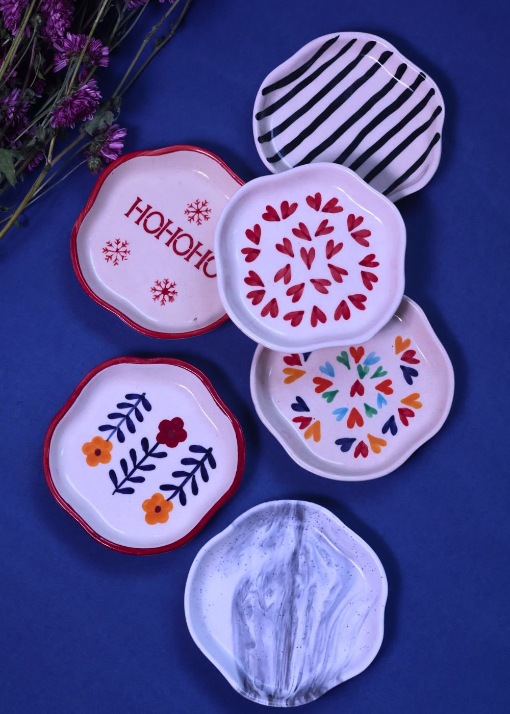 Set of 6 Chic Dessert Plates (for the price of 5) with premium quality material