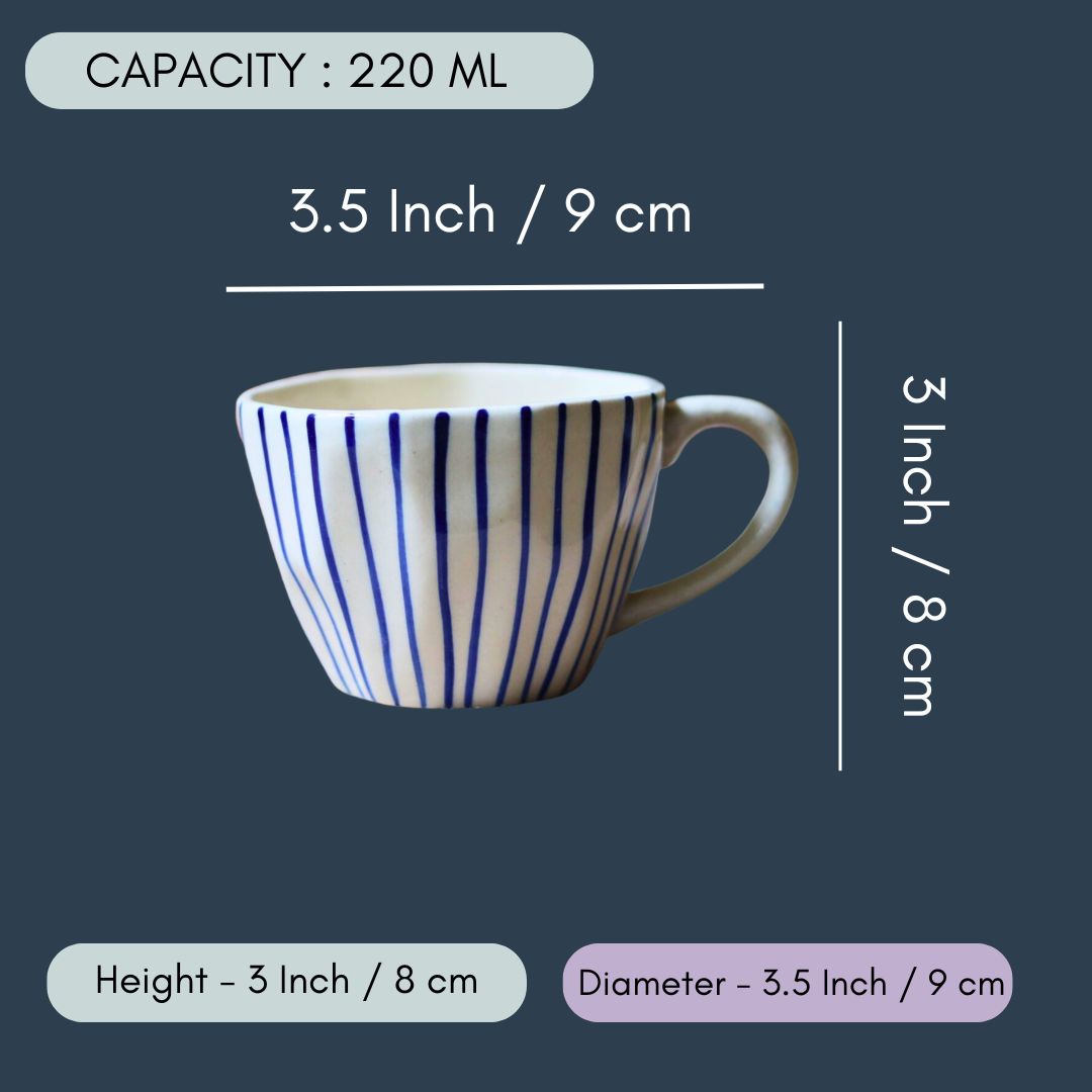 Blue Lined Mug