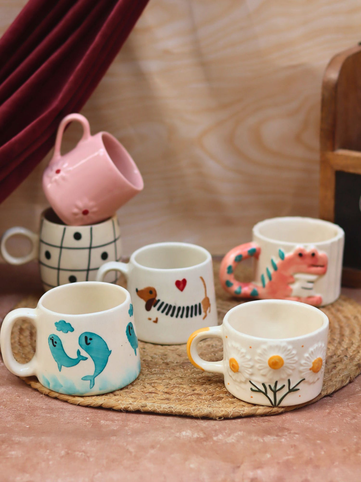 Set of 6 for the price of 5 (Hot Selling Mugs) with premium quality material