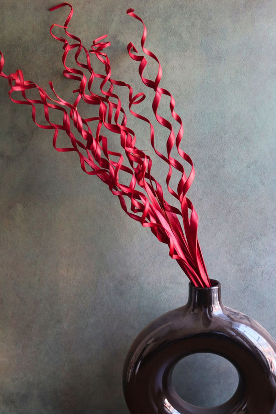 red spiral bunch made by ceramic 