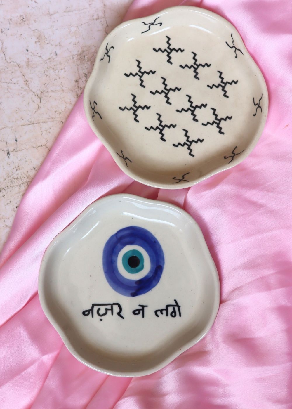 Crosses & Nazar Handmade Dessert Plate with premium quality material