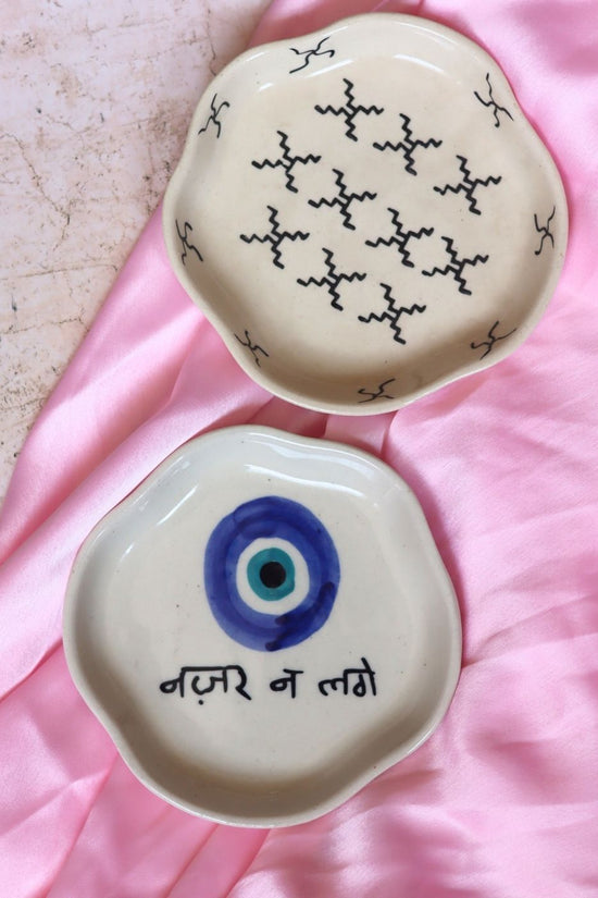Crosses & Nazar Handmade Dessert Plate with premium quality material