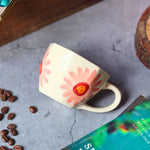 Flower Coffee Mug made by ceramic