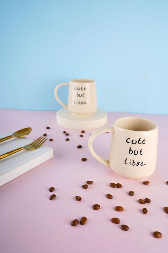cute but libra mug with cute message