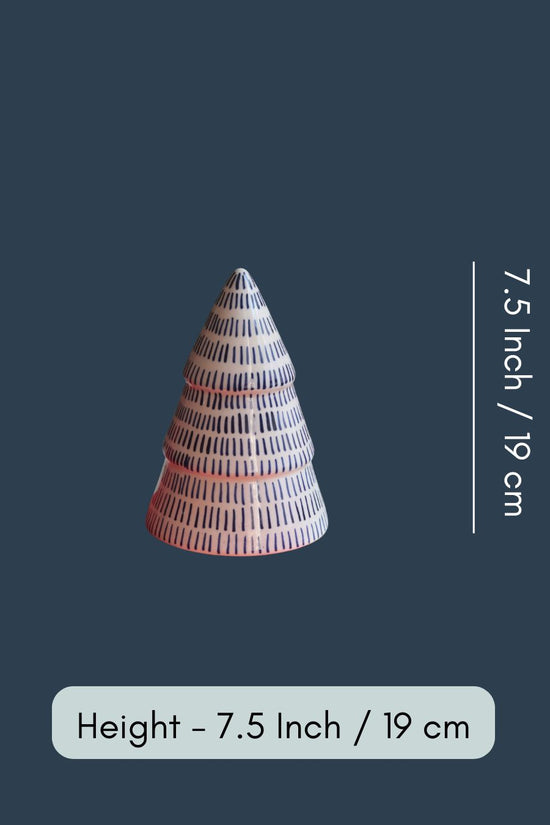 Blue Lined Christmas Tree