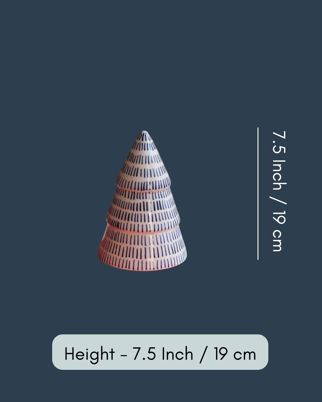 Blue Lined Christmas Tree