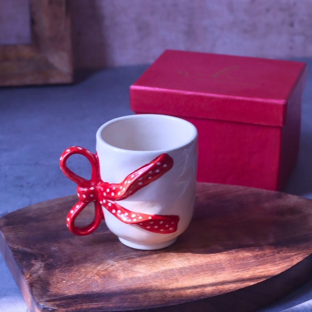 Pinteresty Bow Mug in a Gift Box with premium quality material