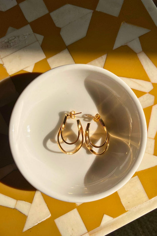 Waterproof Curvy Hoop Earrings