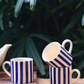thick stripes tea cup