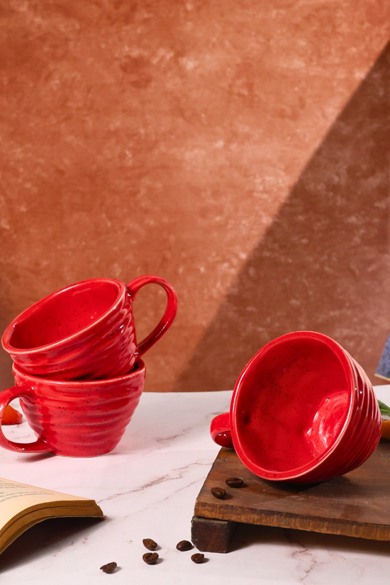 Handmade ceramic coffee mugs