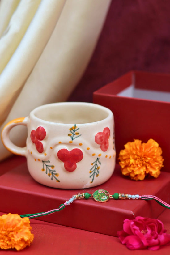 Cherry Mug Rakhi Gift Box with premium quality material