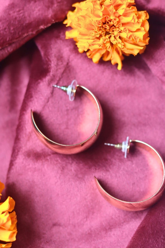 Gold Crest Hoops made with premium quality material