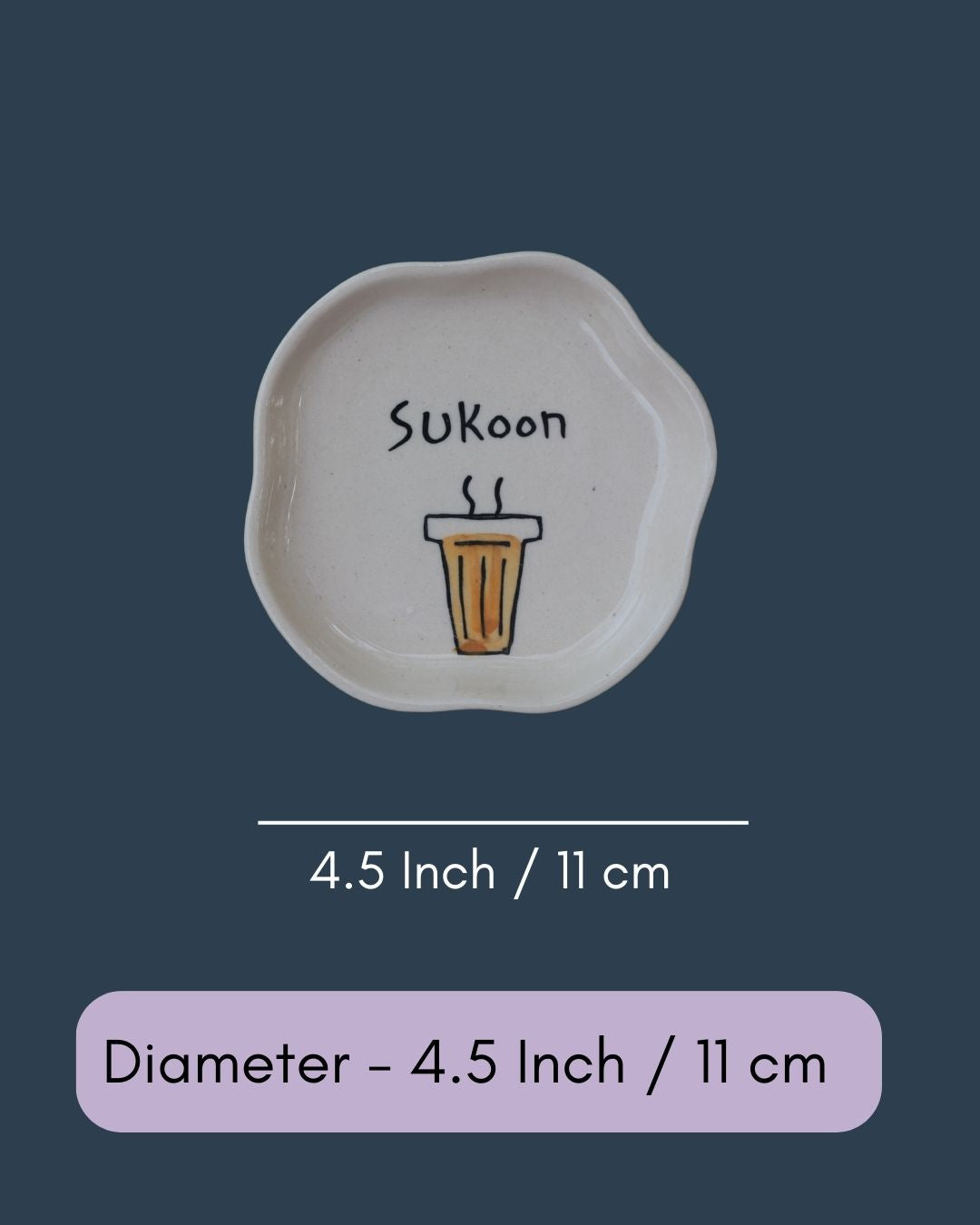 Sukoon - Handmade Dessert Plate