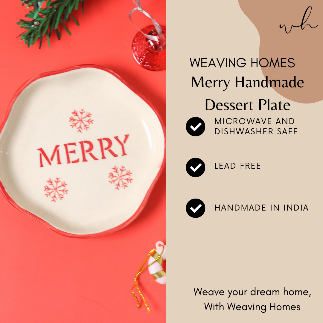 Merry Handmade Dessert Plate
