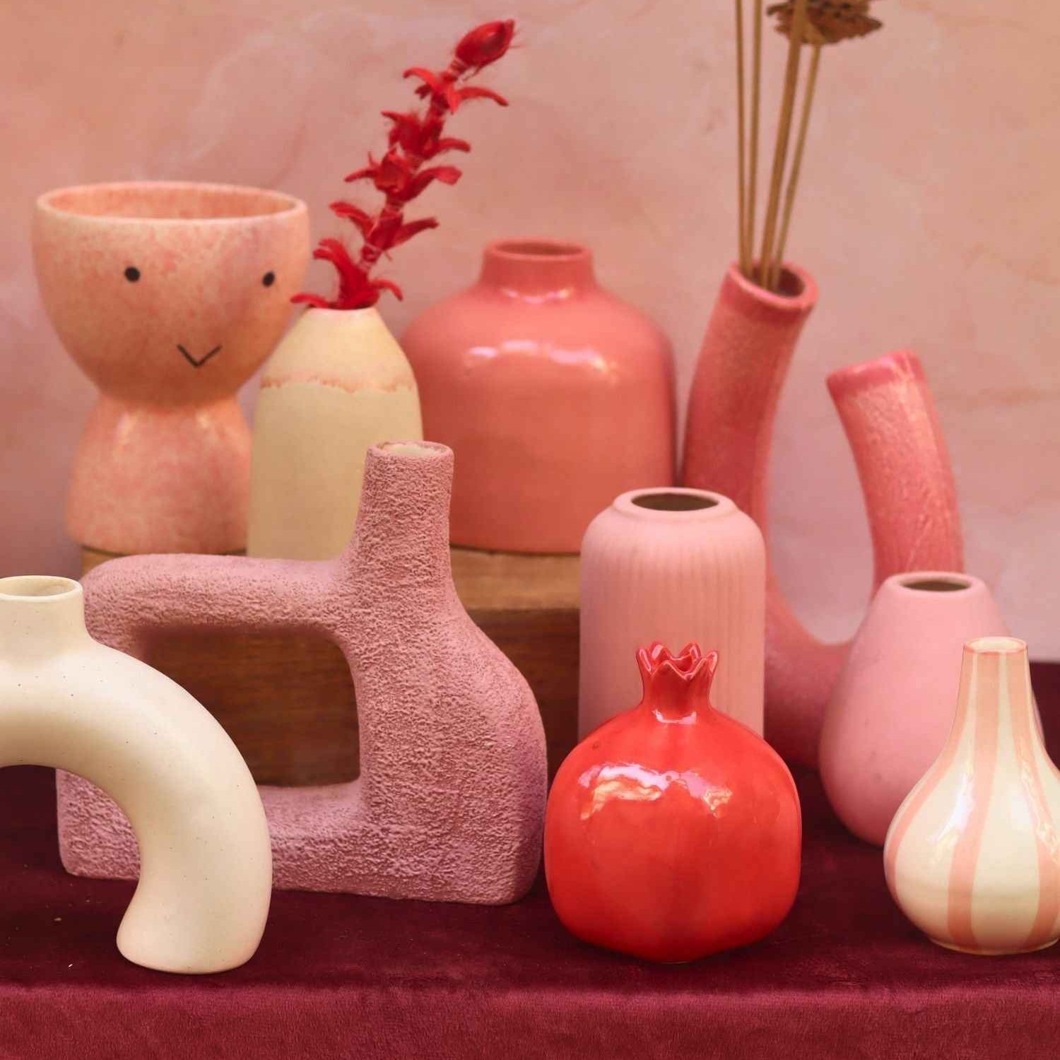 Set of 10 Pastel Charm Vases combo (for the price of 7)