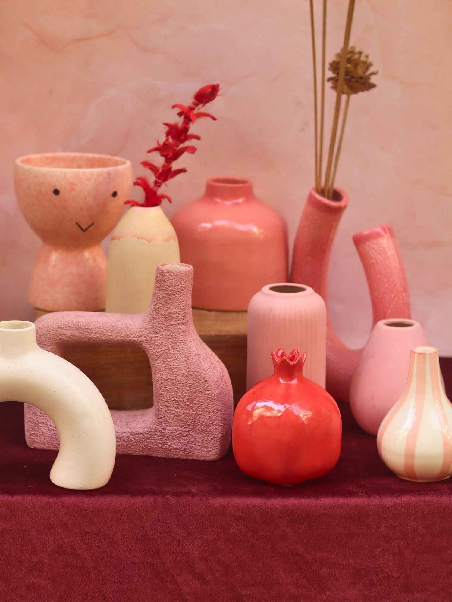 Set of 10 Pastel Charm Vases combo (for the price of 7)