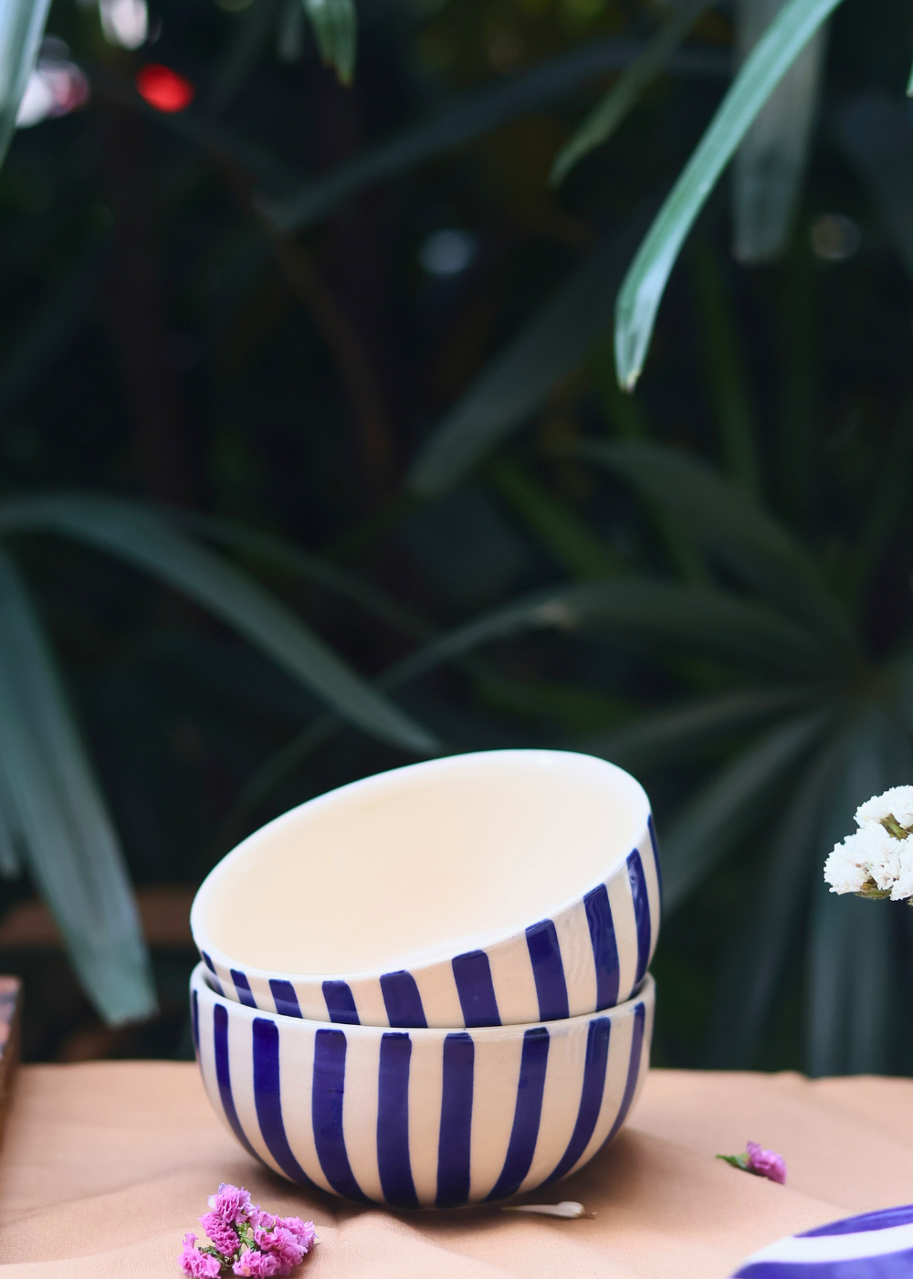 Handmade ceramic Thick Stripes // Bowls