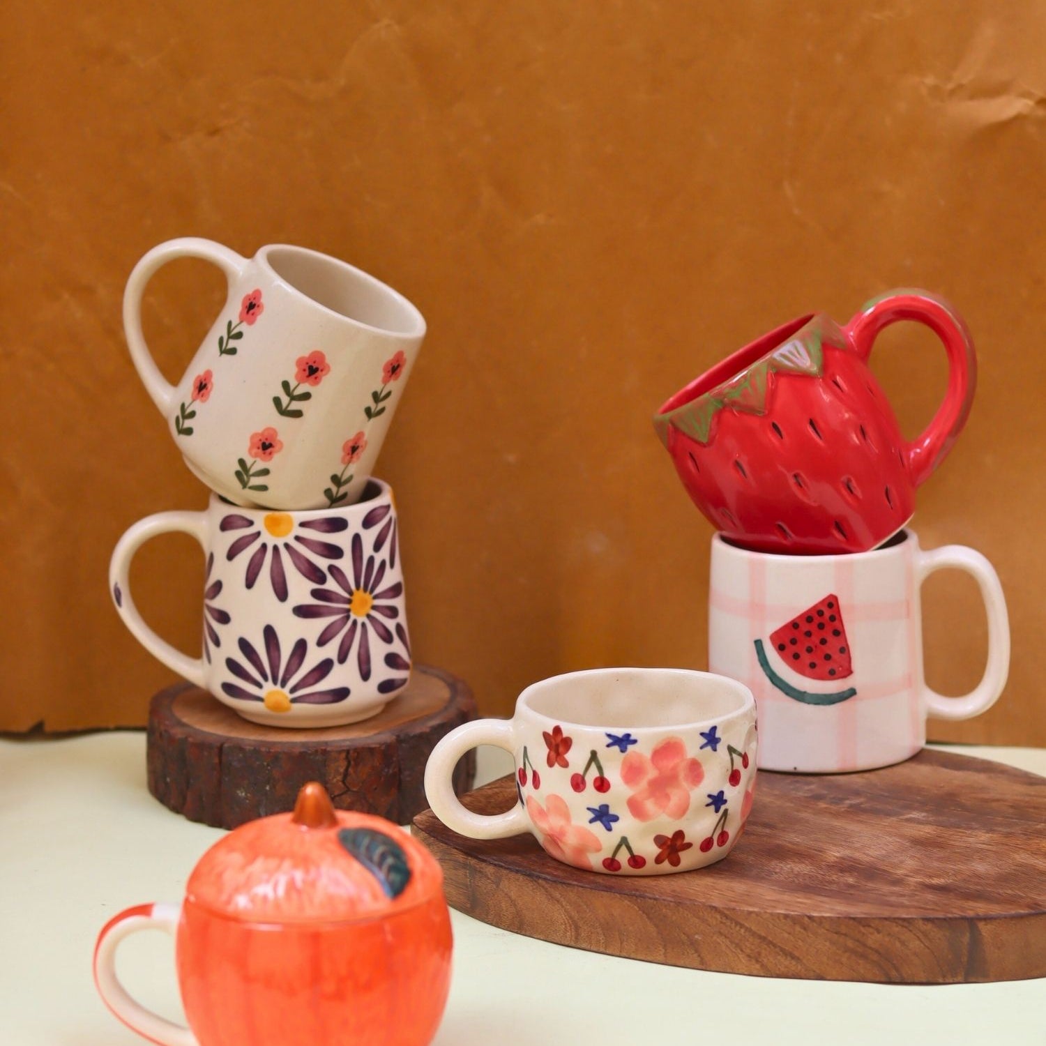 Handmade Set of 6 Chill & Fill Mugs Combo (for the price of 5)