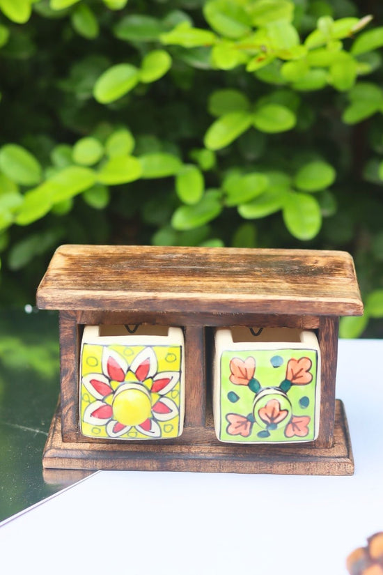 Wooden Decor Drawer – Handpainted Bloom made by wooden