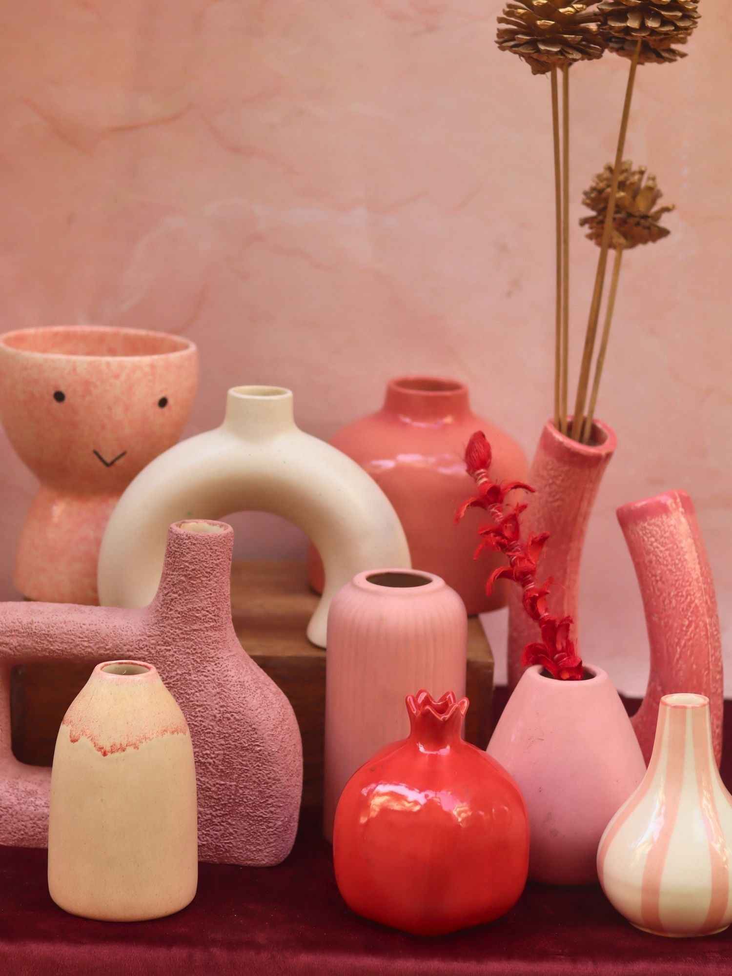 Set of 10 Pastel Charm Vases combo (for the price of 7)