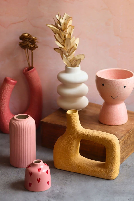 Handmade Set of 6 Blossom Bliss Vases (for the price of 5)