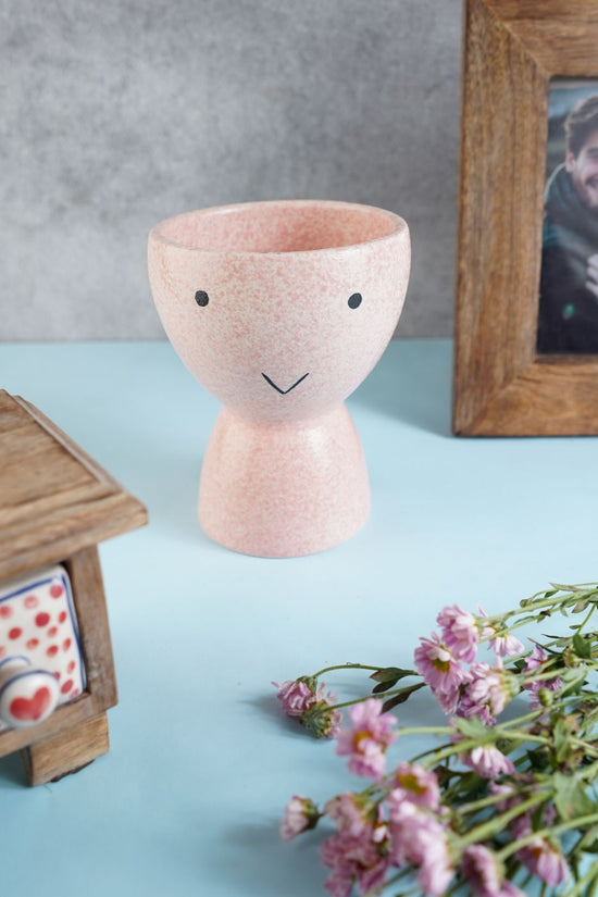 Smiley face Vase made by ceramic